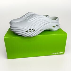 Crocs Echo Wave Atmosphere Lime Punch Men Size 11 Women 13 Gray 210521-1FT New